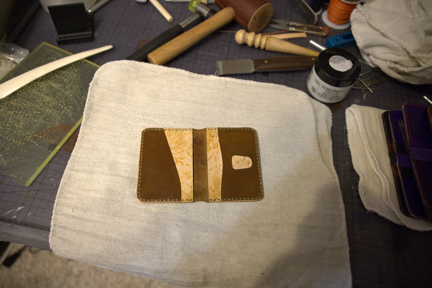 Organic Patterns - Handmade Leather Bifold Wallet