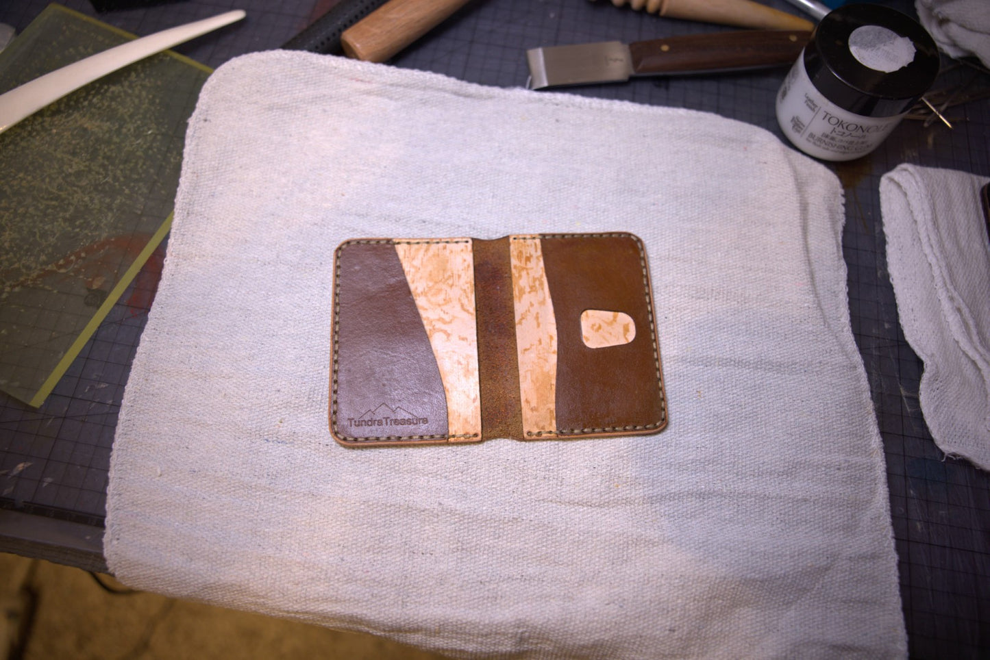 Organic Patterns - Handmade Leather Bifold Wallet