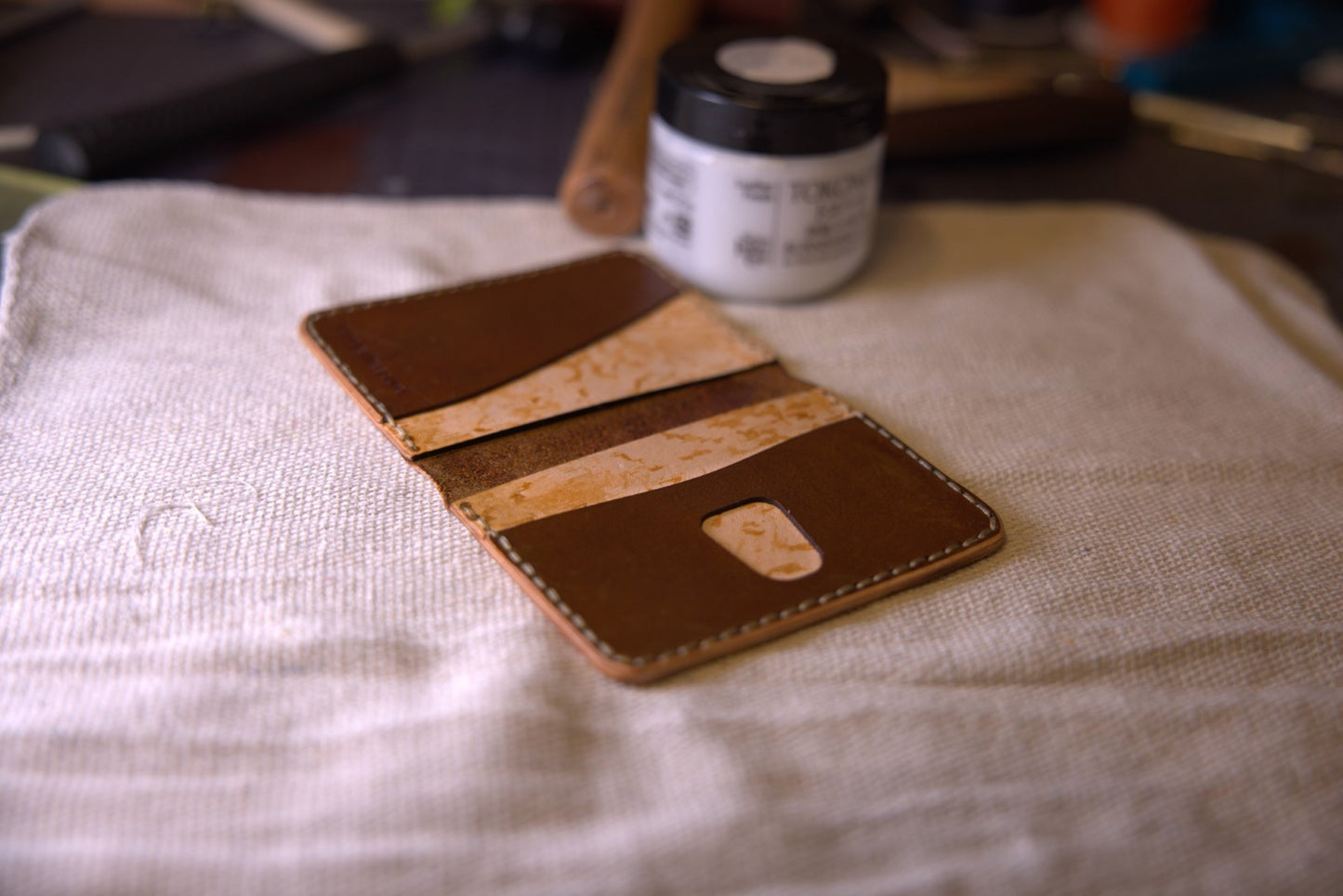 Organic Patterns - Handmade Leather Bifold Wallet