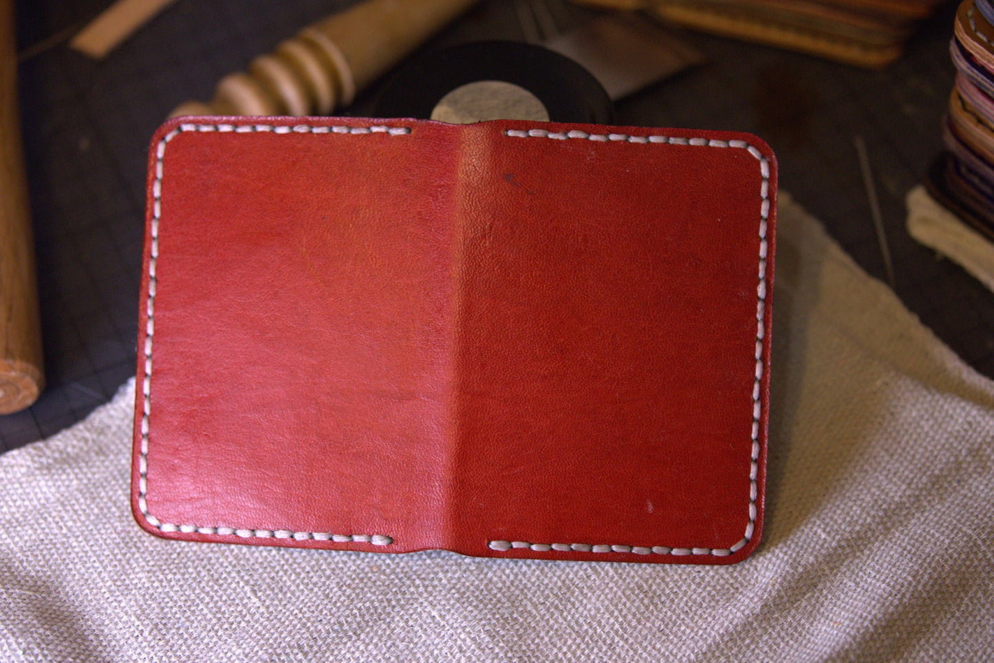Elementary Kangaroo - Handmade Leather Bifold Wallet