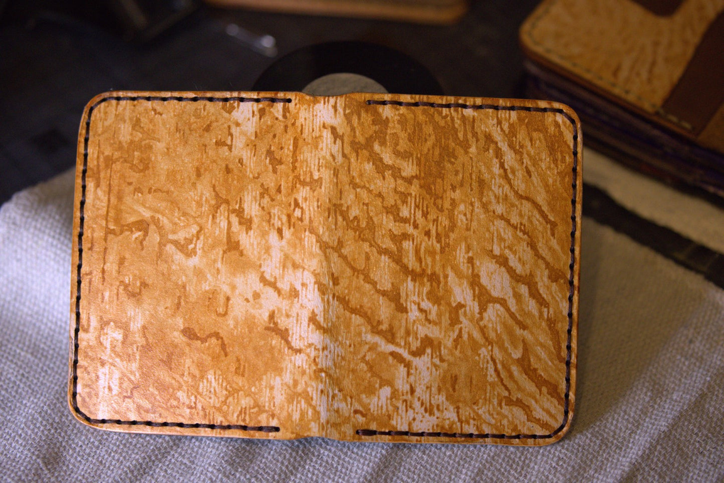 Organic Patterns - Handmade Leather Bifold Wallet