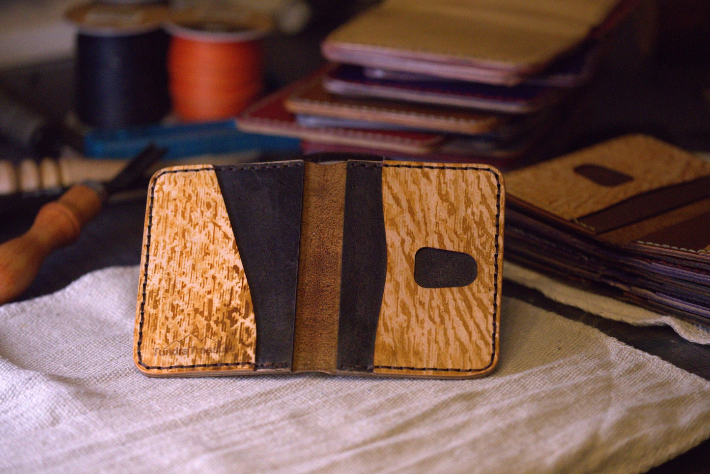 Organic Patterns - Handmade Leather Bifold Wallet