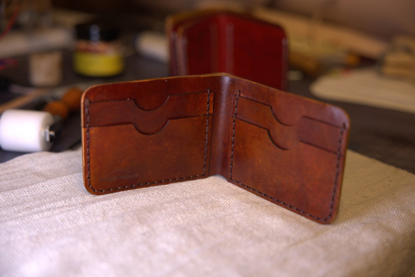Billed Ranch - Handmade Leather Bifold Wallet