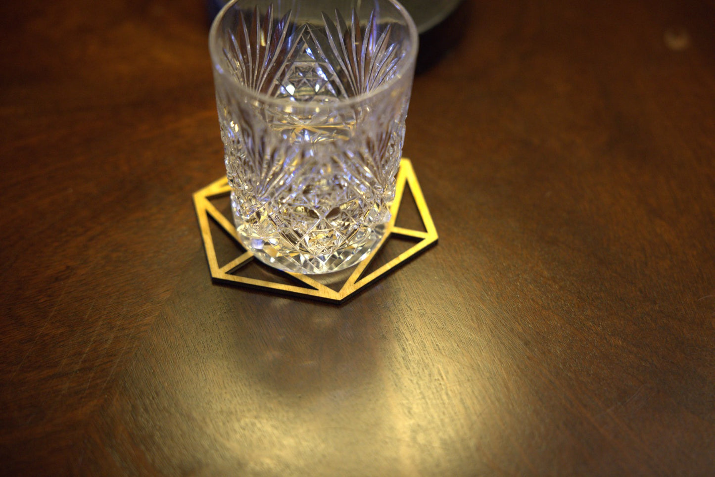 Set of 4 Icosahedron Coasters