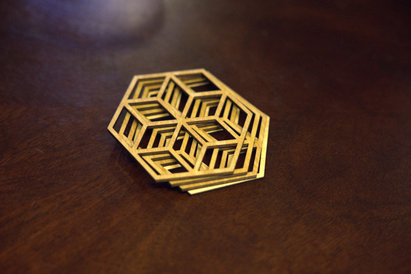 Set of 4 #FF0080 Coasters