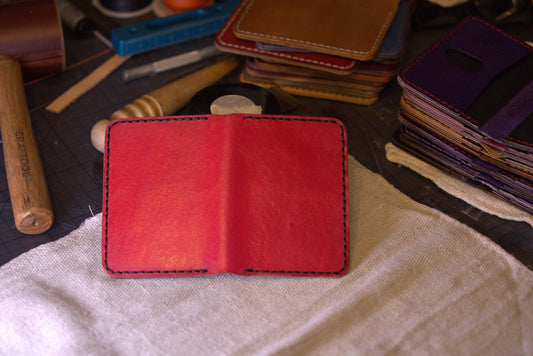 Nocturnal Opulence - Handmade Leather Bifold Wallet