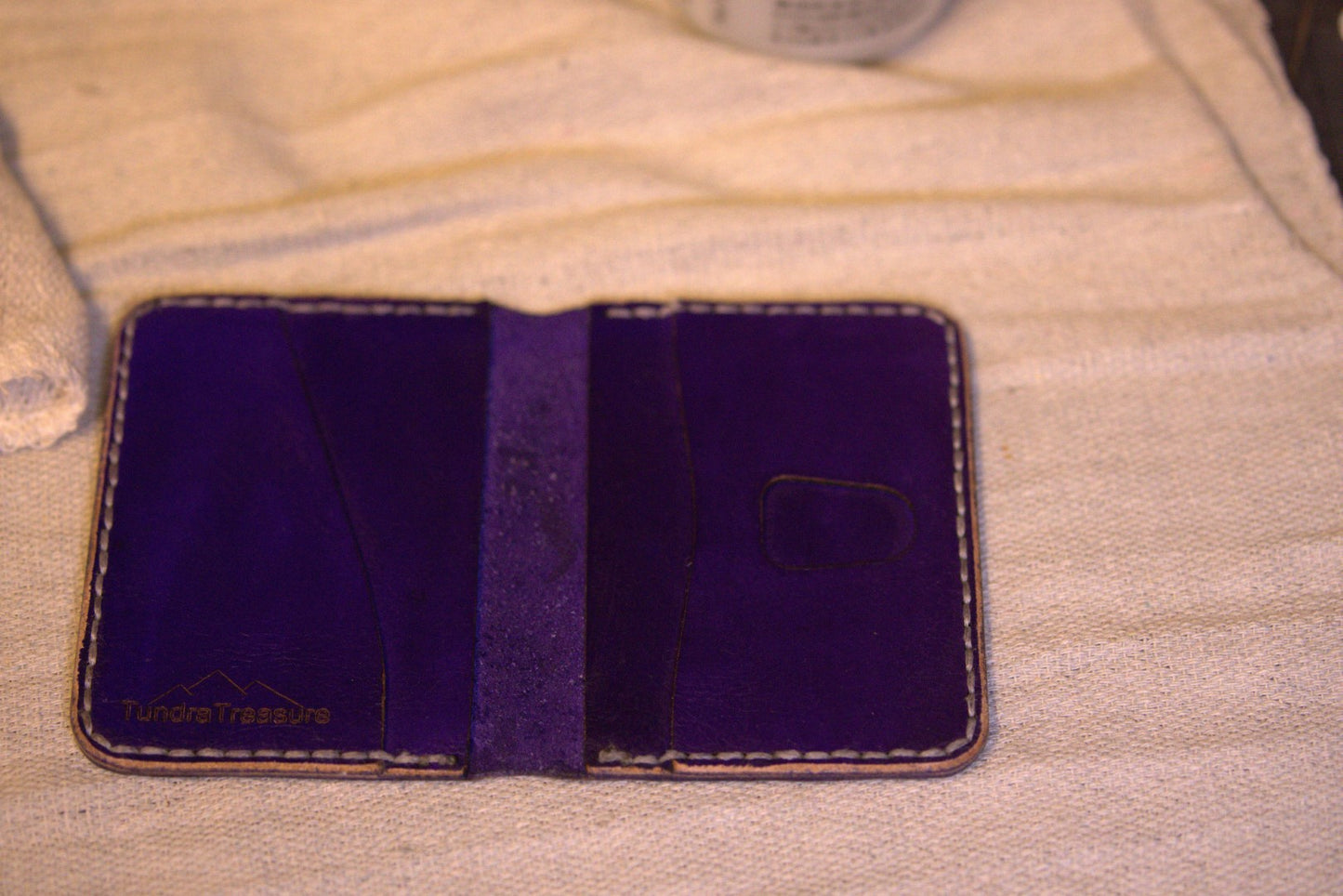 Violet Essence - Handmade Leather Bifold Wallet
