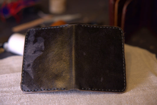 Scarred Resonance - Handmade Leather Bifold Wallet