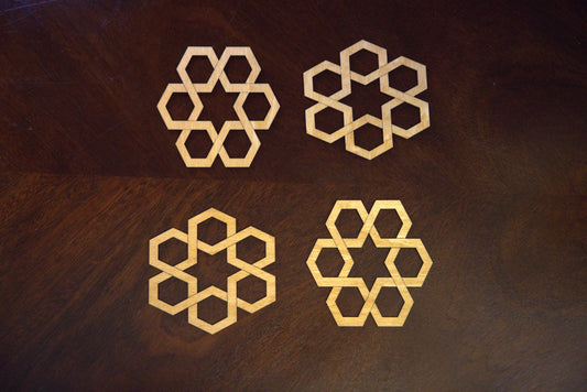 Set of 4 Knot Theory Coasters