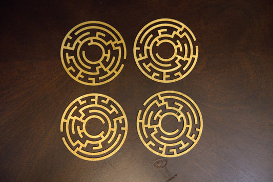 Set of 4 Rat Maze Coasters